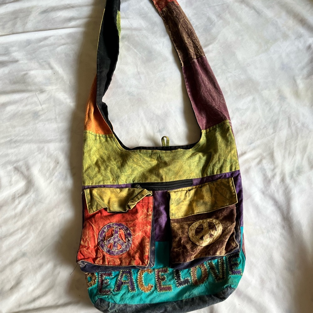 Multicolor Patchwork Shoulder Bag - Picture 2 of 6